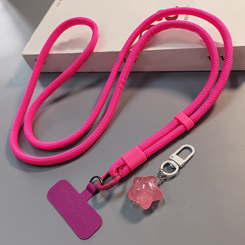 3d Starry Sky Star Ornament Phone Lanyard Crossbody Detachable Adjustable Lanyard Long Phone Chain Outdoor Travel Phone Case Anti-lost Phone Rope