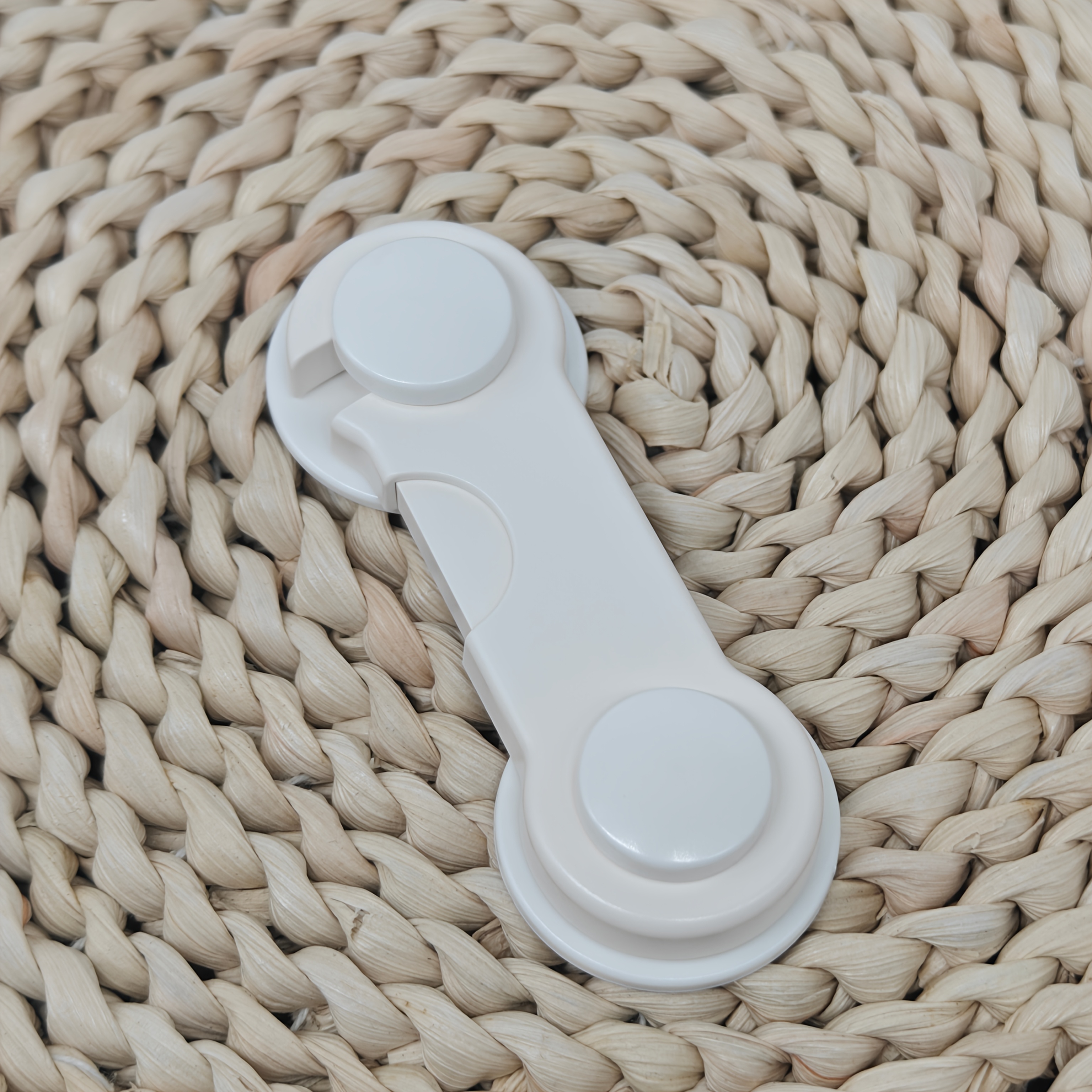 10pcs Youngsters Safety Locks - Durable ABS Plastic, Phthalate-Free, White - Easy Install for Cabinets, Drawers & Fridges - Hand Pinch Protection, 8.99cmx1.18