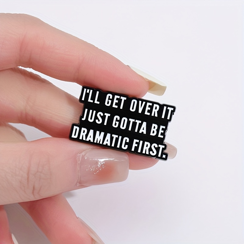 I Will Overcome Badges, Versatile Cartoon Pins for Backpacks