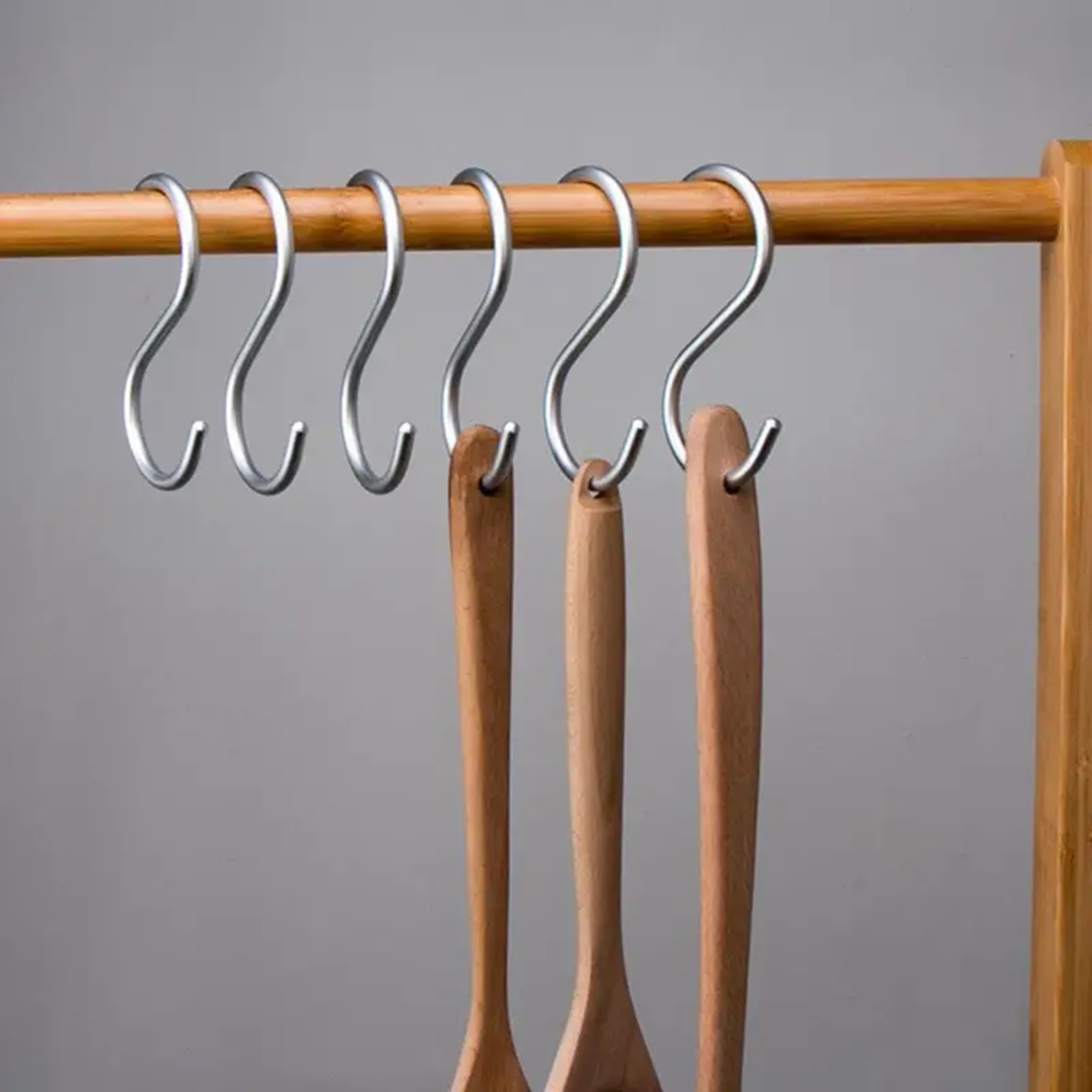 

6pcs/12pcs Stainless Steel S , Assorted , - Metal Hanging For , Bathroom, Bedroom & , S- Fasteners For & Organization