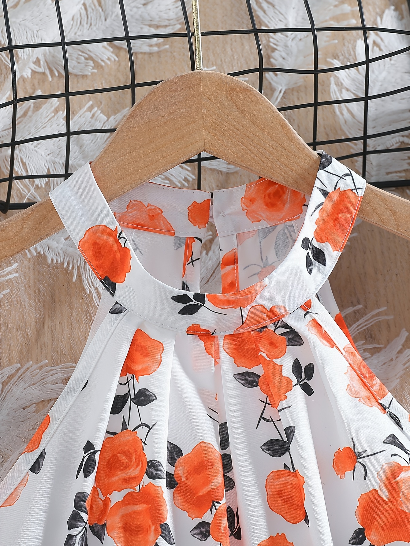 high rated 2pcs orange floral sleeveless top Temu Germany