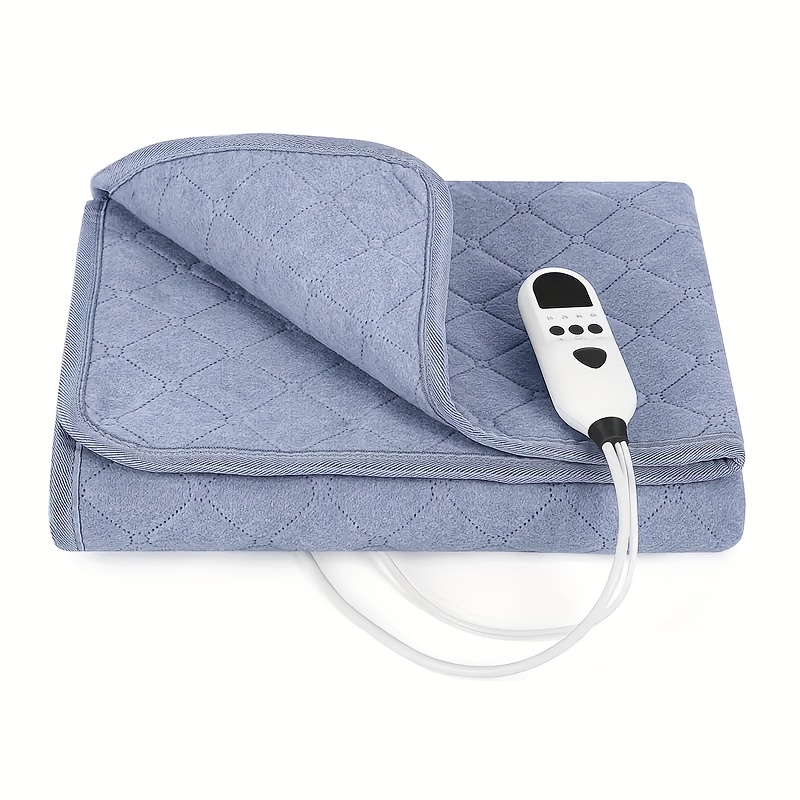 TEMU 63" X 31" Heating Pad With 9 Heat Settings & 4 Time , Rapid Warming, Led Controller Machine Washable Bed Warmer