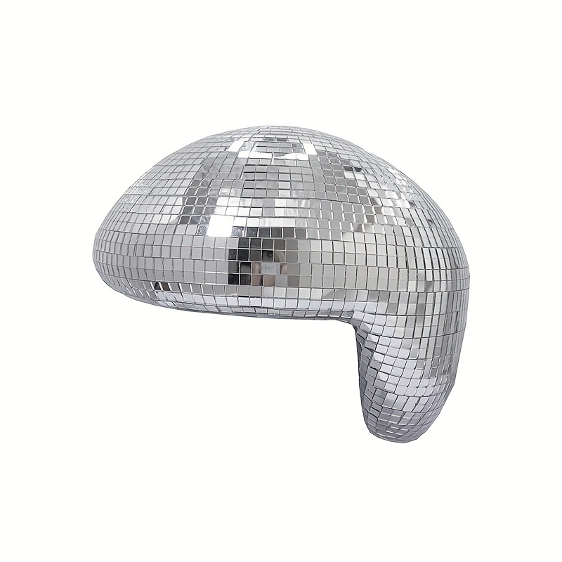 E-shop 1 Stück Disco Schmelzball Glas Spiegel Handgefertigter Dekorativer Hängeornament Sonnenfänger für Draußen, Zuhause und Partys