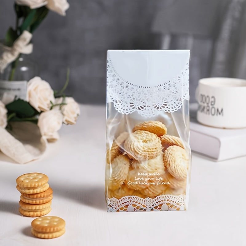 white lace cookie biscuit bag wedding gift candy bar cupcake package box birthday party decor kids baby shower decoration details 3