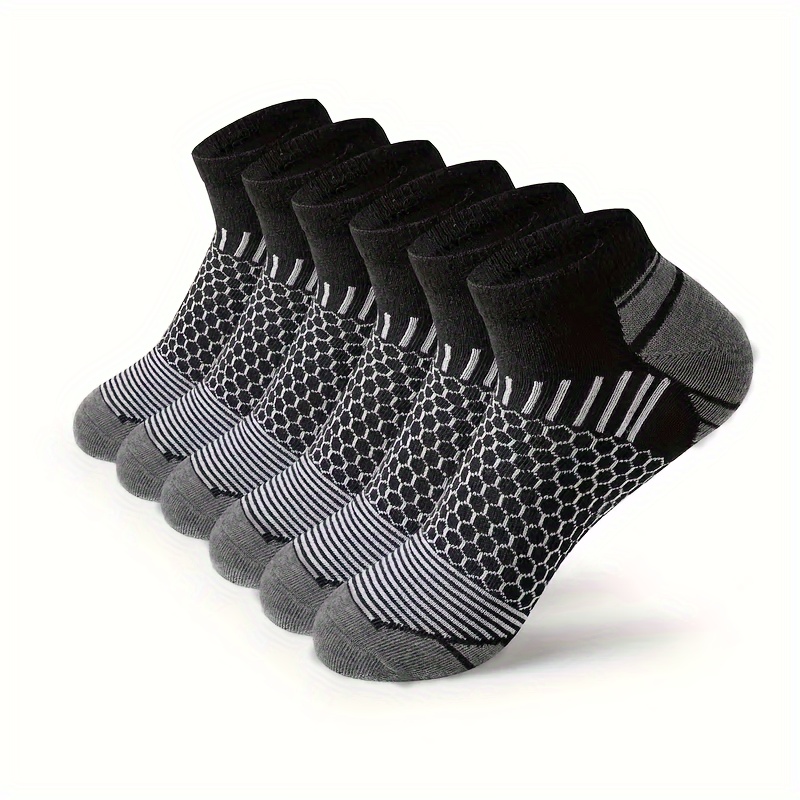 TEMU 6 Of Odor & Absorption Low Cut Socks, & Breathable Socks, For & Outdoor Wearing, All Wearing