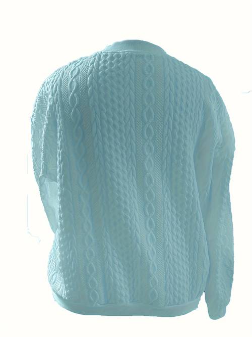 womens long sleeved casual short coat with jacquard pattern suitable for daily commuting and is and autumn