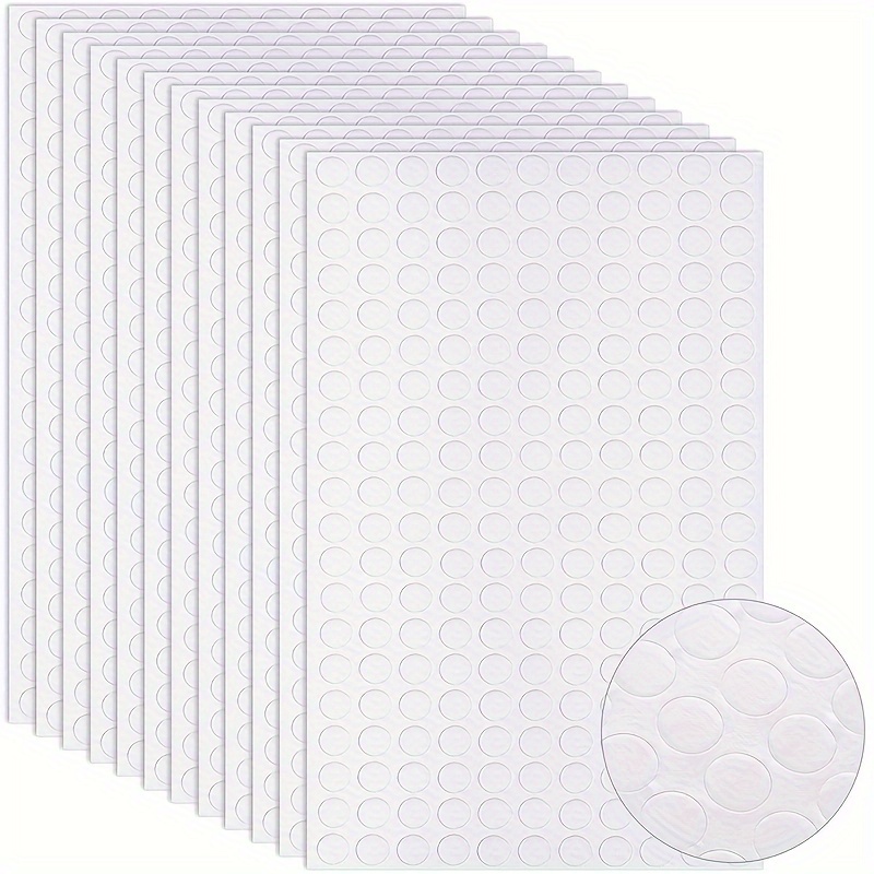 1200pcs Round Foam Dot Double-sided Adhesive Tapes, High-tack Sponge Glue Pads, For Scrapbooking Crafts Office Supplies