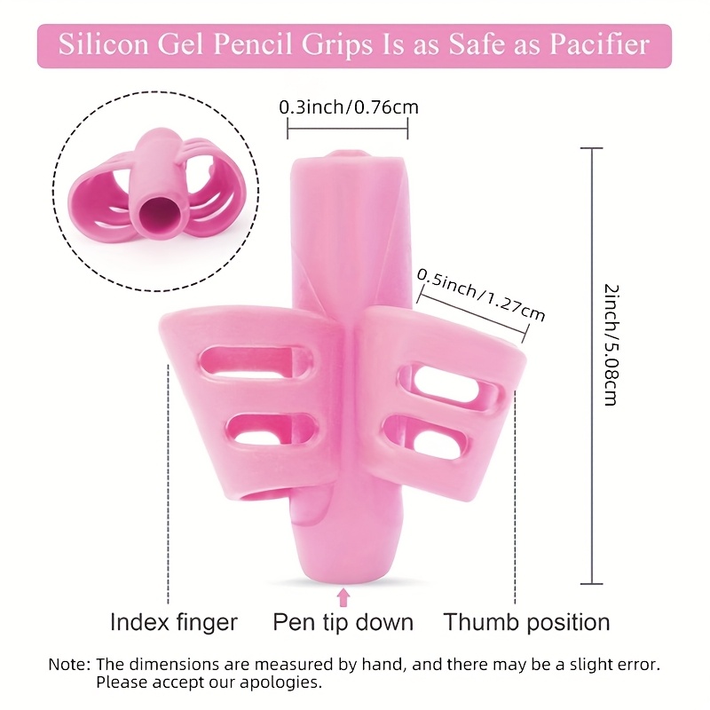 1pc Two Finger Silicone Writing Corrector Learning Tool
