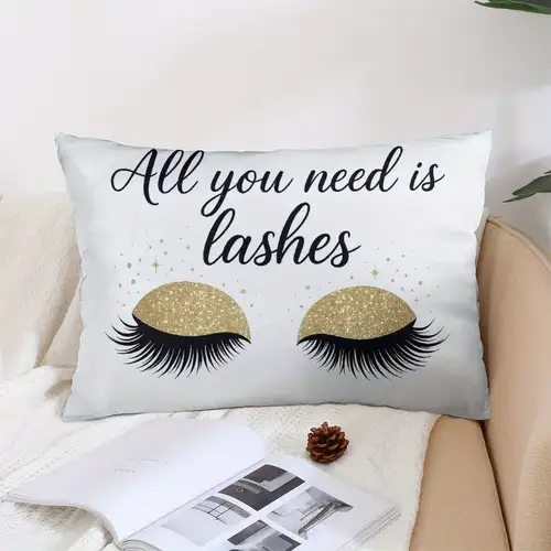 professional lash extension pillow with white acrylic shelf