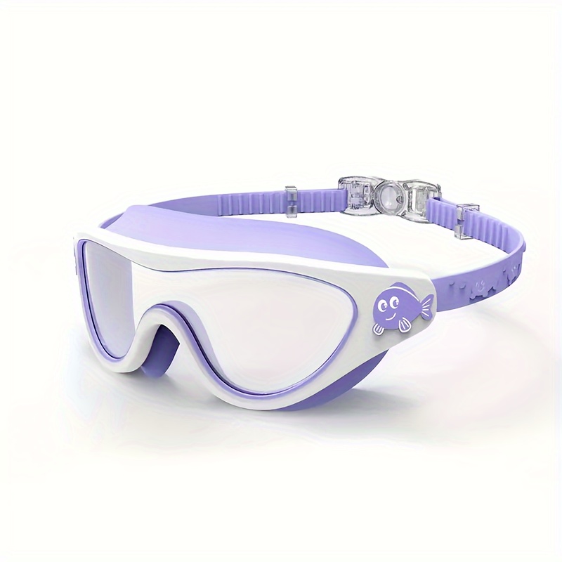 1pc Cartoon Swimming Goggles for Kids, Anti-Fog And Leak-Proof Large Frame Goggles, Suitable for Children Aged 4 to 16.