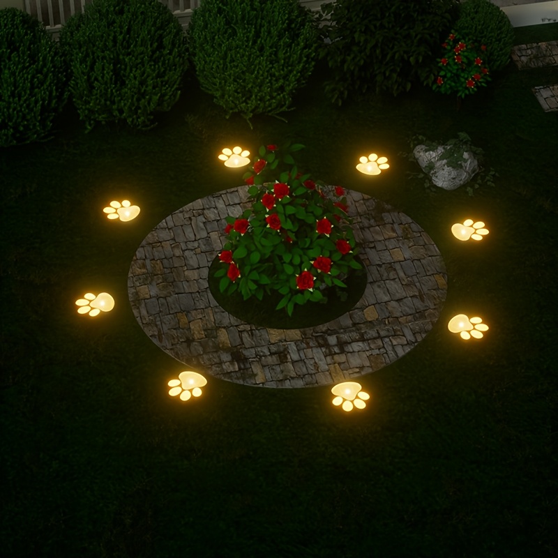 4pcs solar powered led   lights automatic on off outdoor garden lighting solar lawn lights with auto dusk to   sensor   decoration for yard patio walkway no wiring needed pet friendly decor solar garden lights yard decor   durable construction ecoconscious buyers 3