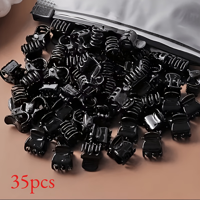 TEMU 35/60pcs Small Plastic Plush Shark Hair Clips For Bangs Side Short Hair Bobby Pins With High-end Women's Hair Additions