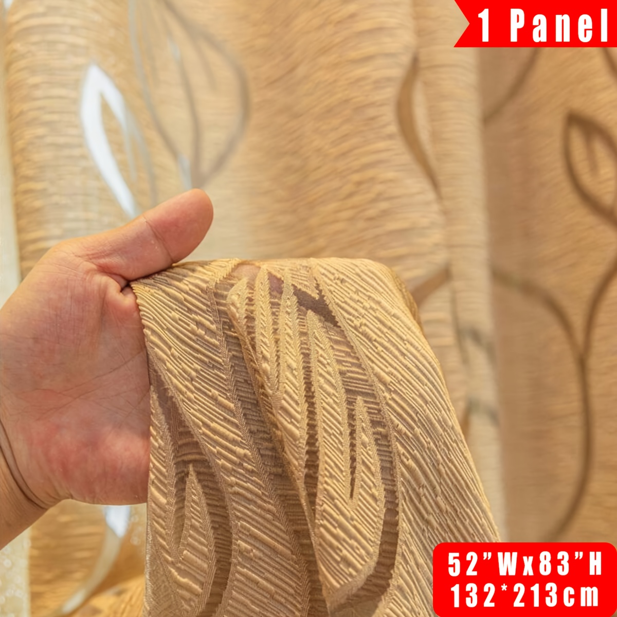 TEMU 1pz Elegante in Khaki con Motivo a Foglie - Stile , Design con per Filtrante per Decorazione di Soggiorno & Camera da Letto