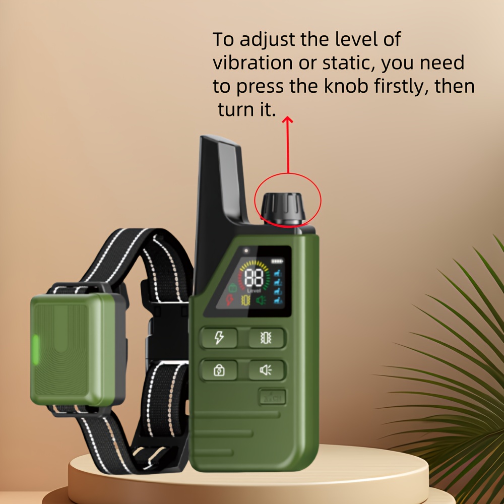   dog trainer with 3 training   sound vibration electric shock rechargeable lithium battery ideal for 5 120lb dogs dog training device   trainer durable dog collar dog accessories