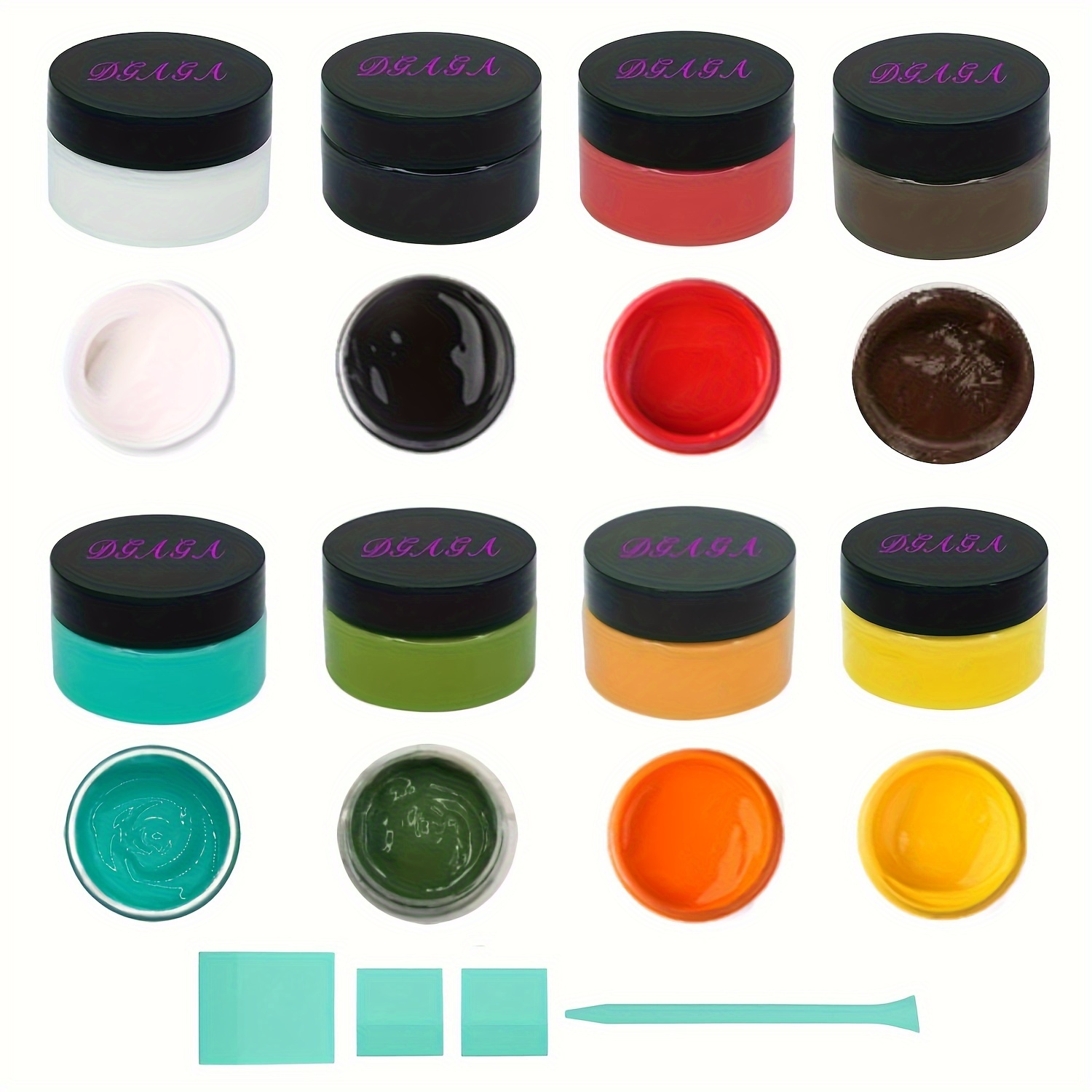 

12pcs With Mini , Screen Printing Ink, Paint For Stencils, Self Adhesive Stencils Paste Kit, For Craft Art 50g/jar