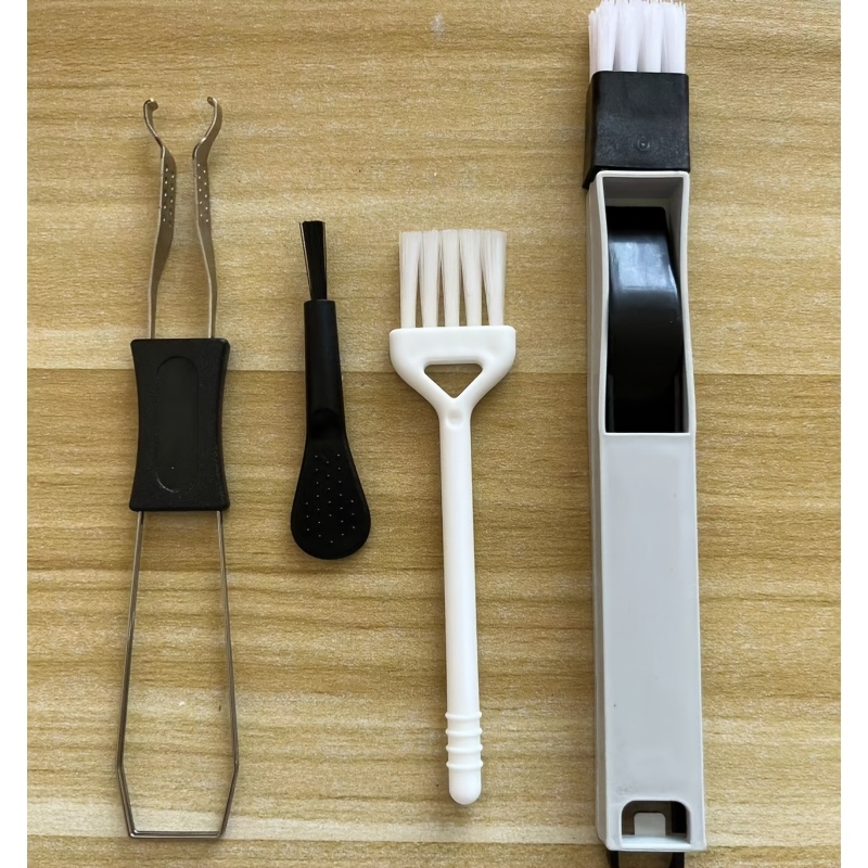TEMU 4pcs Universal Keyboard Cleaning Kit, Plastic Keycap Remover, Shaft Cleaner, Button Extractor, Non-battery Operated Maintenance Tools