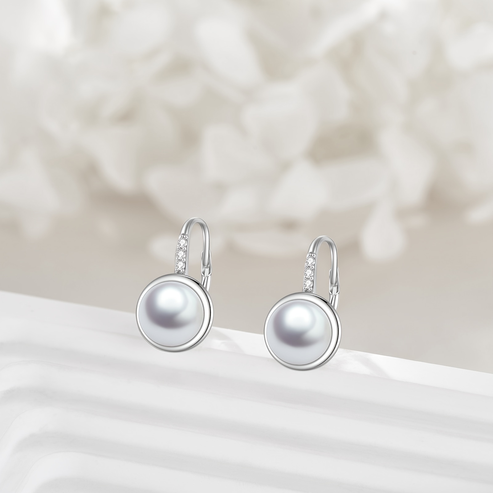 pair of earrings 925 sterling silvery set with zirconia earrings jewelry mothers day birthday gift for women   Product details 1
