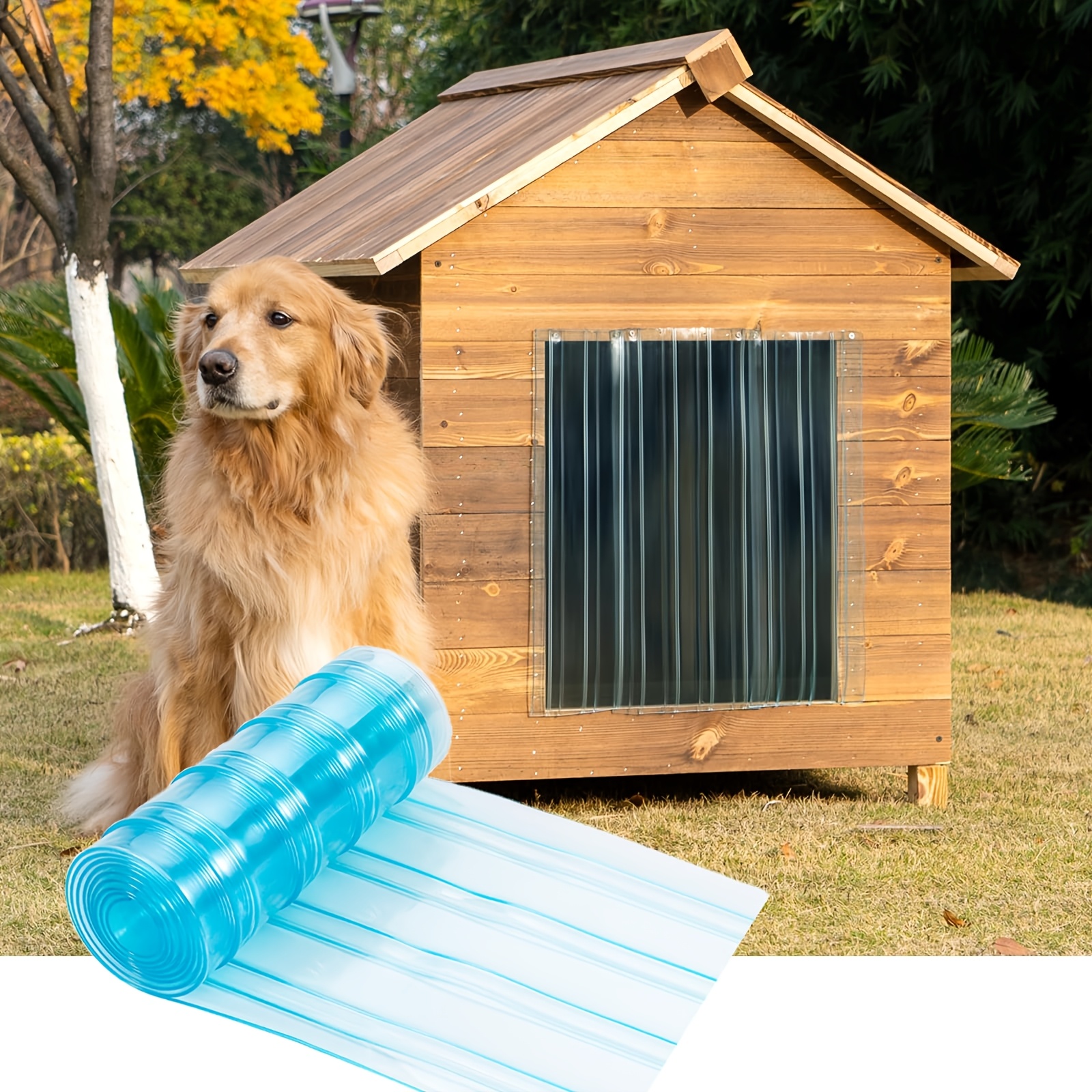 

Pet House Nest Door Curtain, Dog Door Blocking Cold-proof Warm Dust-proof Curtain