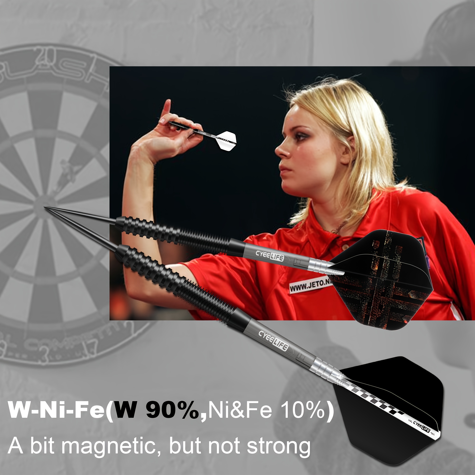 26G Hard Metal Dartpijlen (Totaal Gewicht 28.3G) voor Professionele Competities en Thuisgebruik