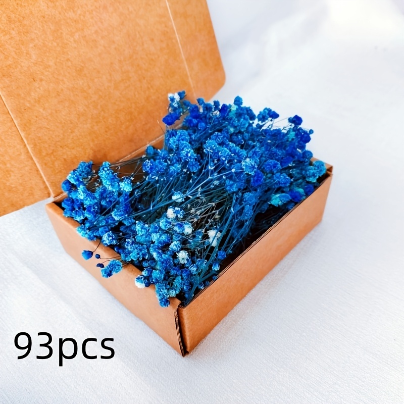 TEMU 93pcs Of Royal Blue Starry Sky Simulation Flowers - Exquisite Flowers | Suitable For Vases, Home Decoration, Wedding Wreaths, Indoor And