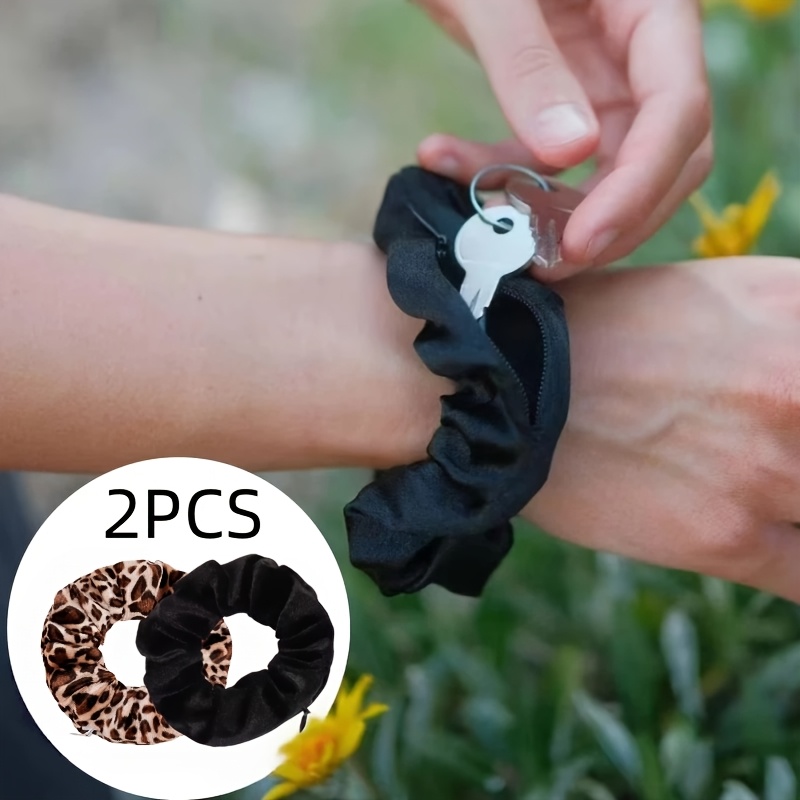 TEMU estilo pulsera de 2 piezas, adecuada objetos pequeños viajes o carreras al . tiene elasticidad y también se puede usar como accesorio para el