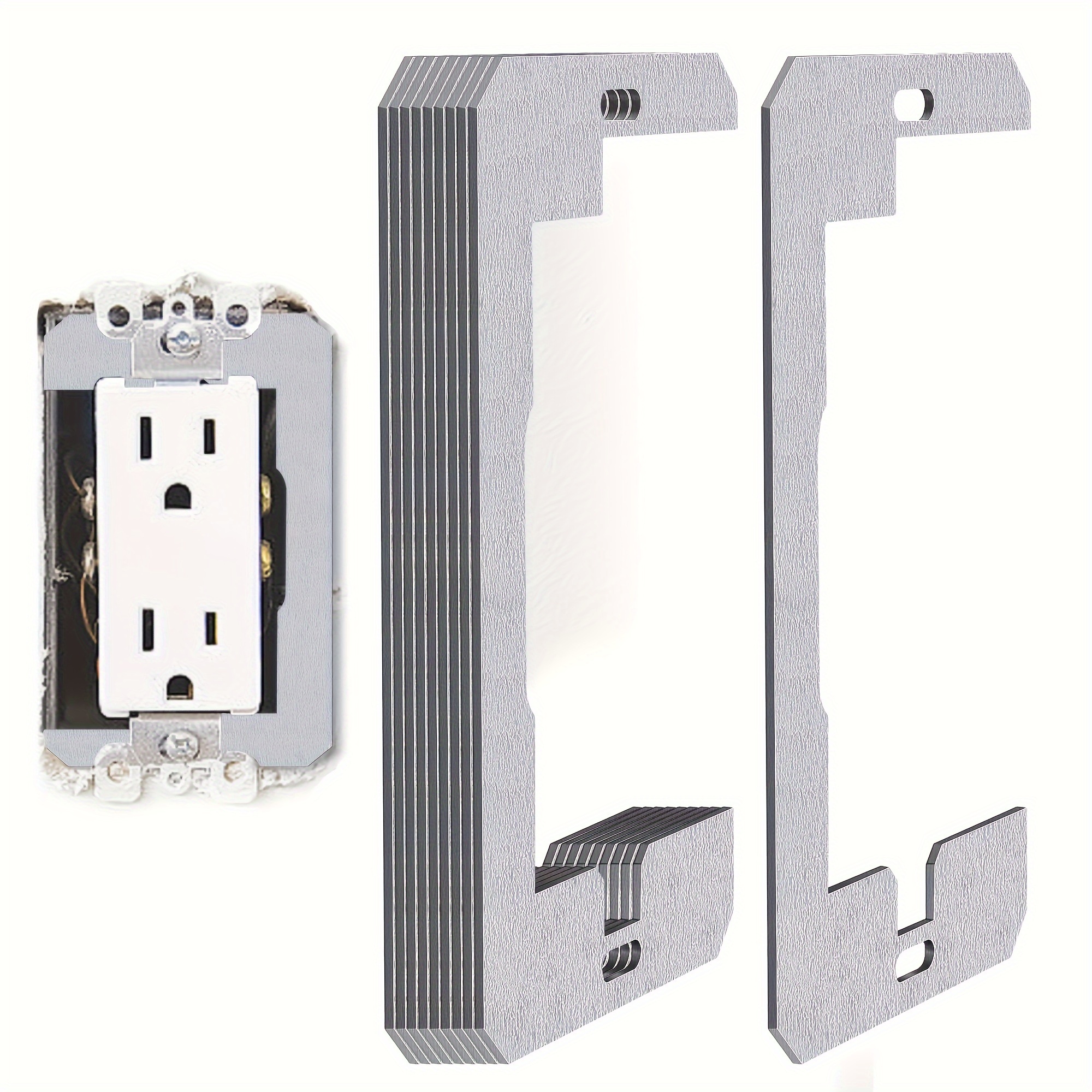 

4pcs Outlet Spacers - , & Rustproof Metal Extenders For On Uneven