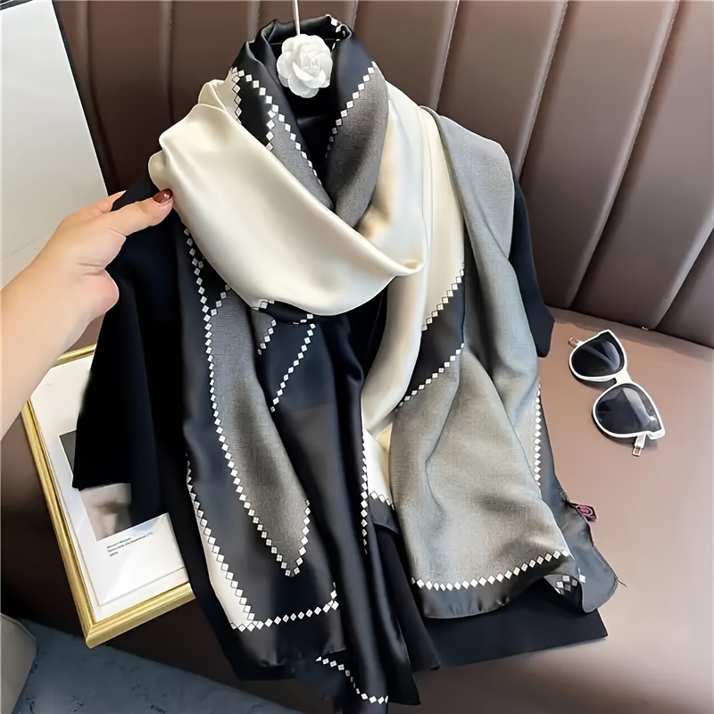 

Vibrant Scarf - Soft, Lightweight , Breathable & Uv Protection - Bohemian Style Women's Casual Accessory