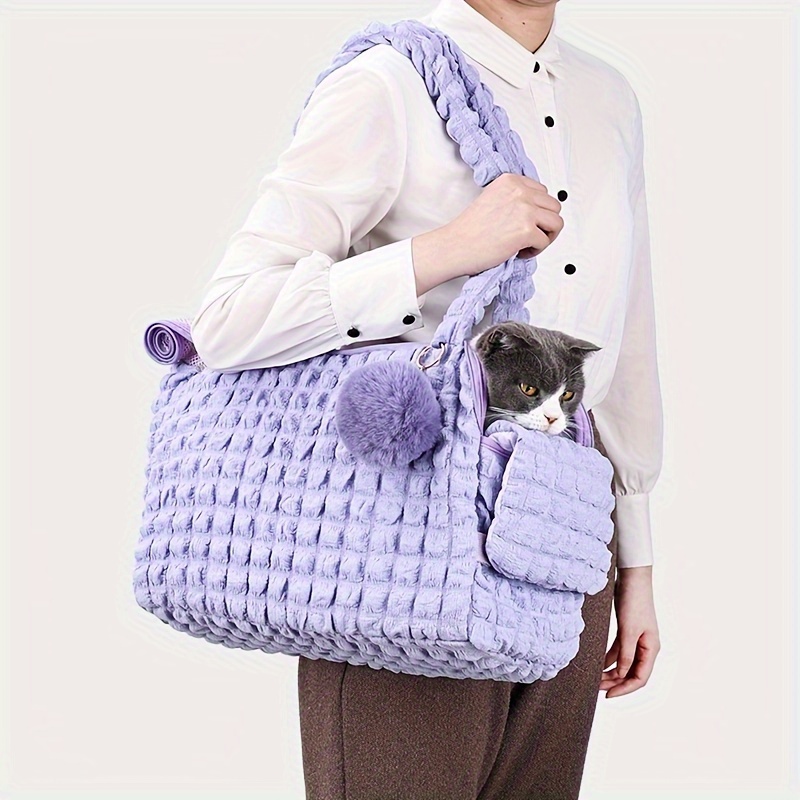 

Portable Shoulder Bag For Pet Small Dog, Cloud Bubble Style, Diagonal Shoulder Dog Bag