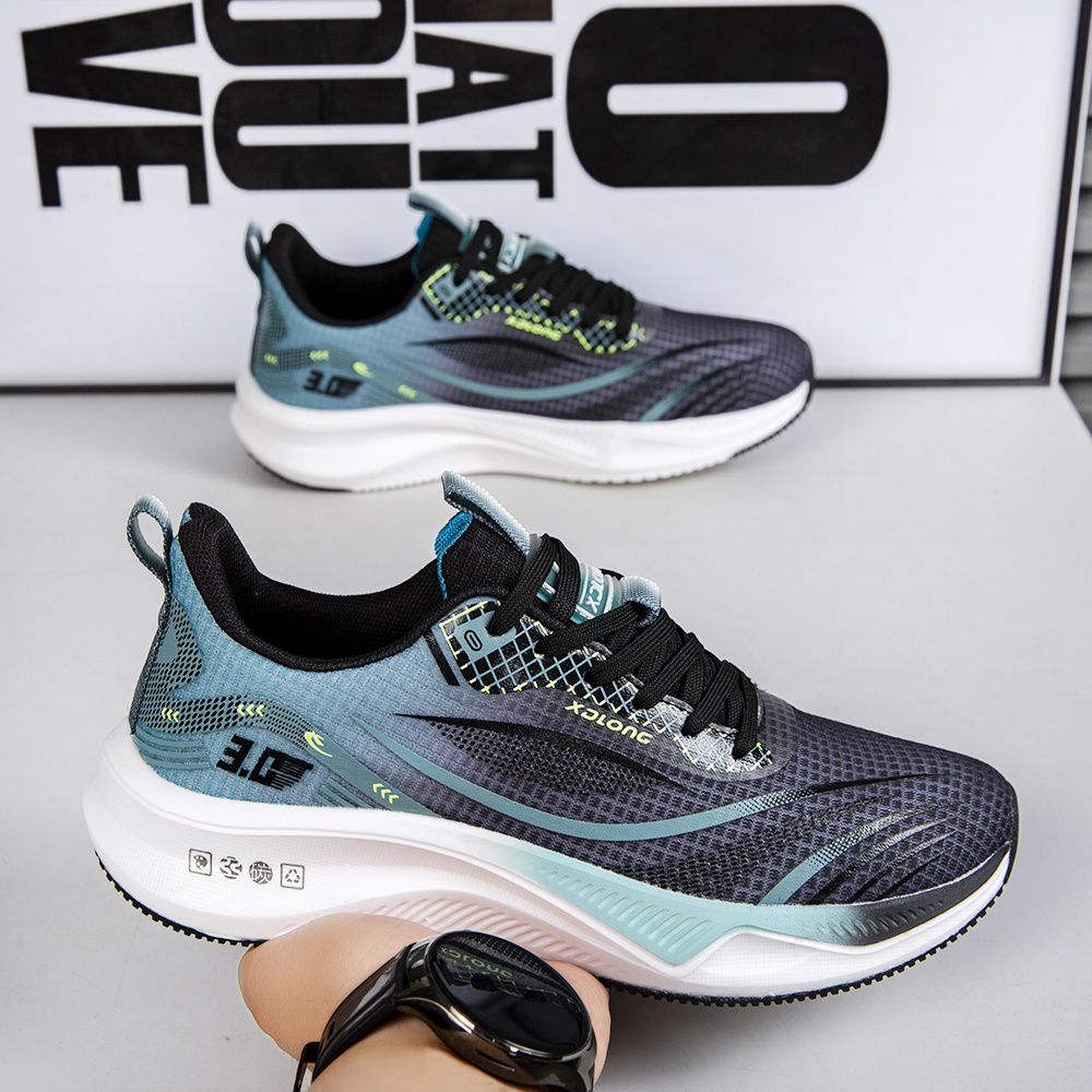 Zapatillas deportivas para pareja, ligeras y con absorción de impactos, zapatos de running de malla transpirable para mujer, cómodas zapatillas casuales antideslizantes de suela blanda para estudiantes - Imagen 4