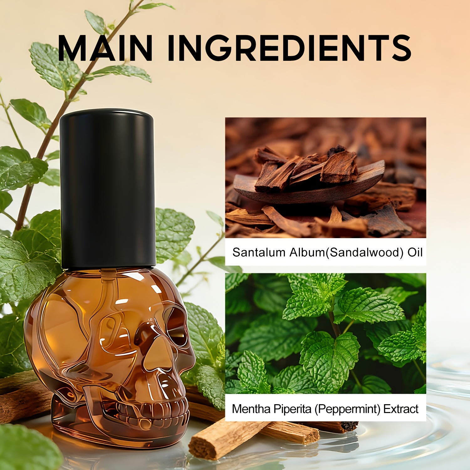 Sandalwood Luxury Deodorant Spray for Men, Featuring a Classic And Captivating Sandalwood Scent, Instantly Refreshes Underarm Skin, Suitable for The Whole Body, a Must-Have for Date Nights, Showcasing Elegant Charm, Lasts for 24 Hours