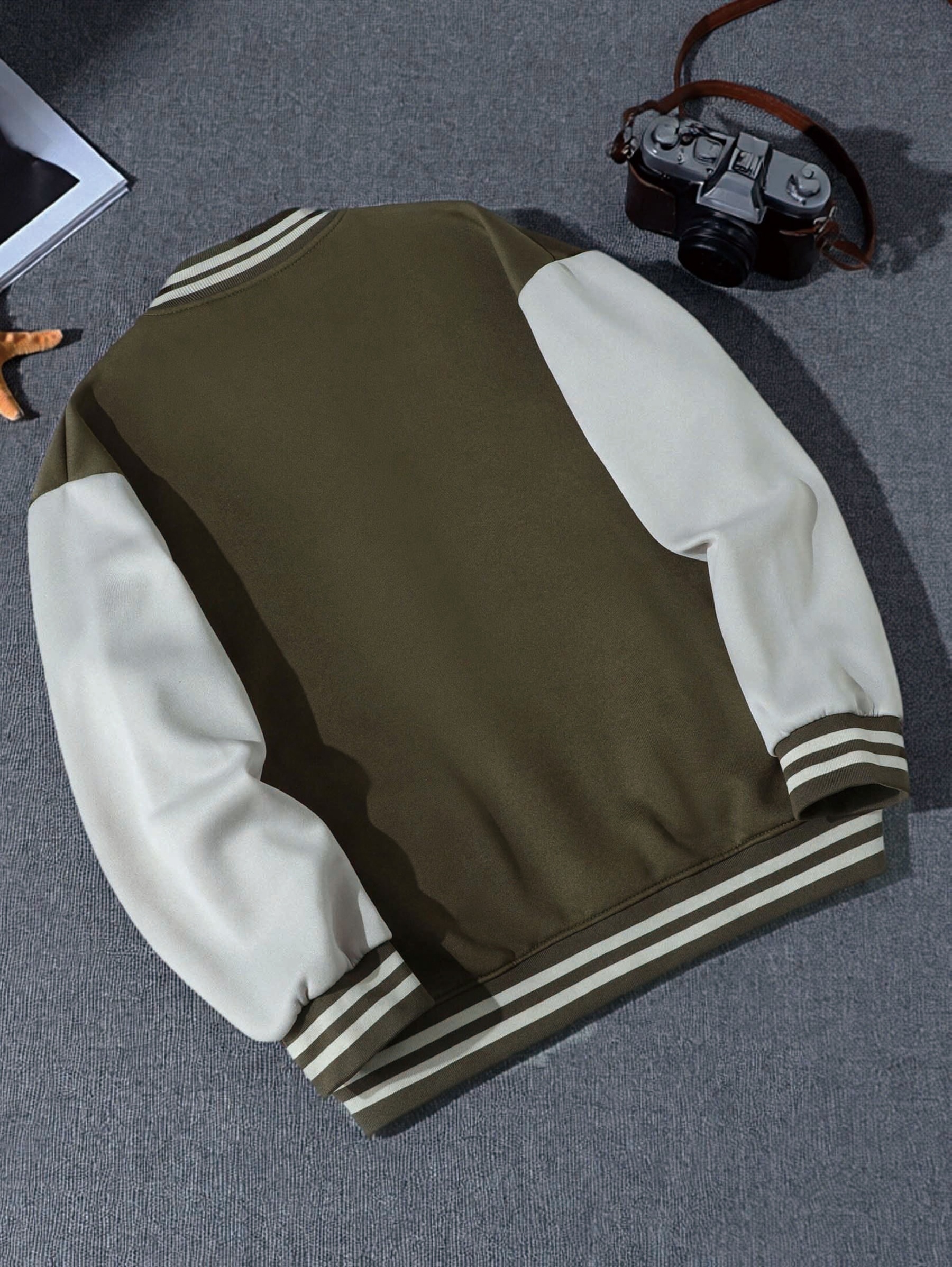 New Trendy Brand I Fashion City Name NEW YORK NY English Name Series Baseball Jacket for Men, Lightweight And Warm Men'S Jacket, Fleece Men'S Jacket, Cute Tops, Hip-Hop Rock Clothing - Image 2