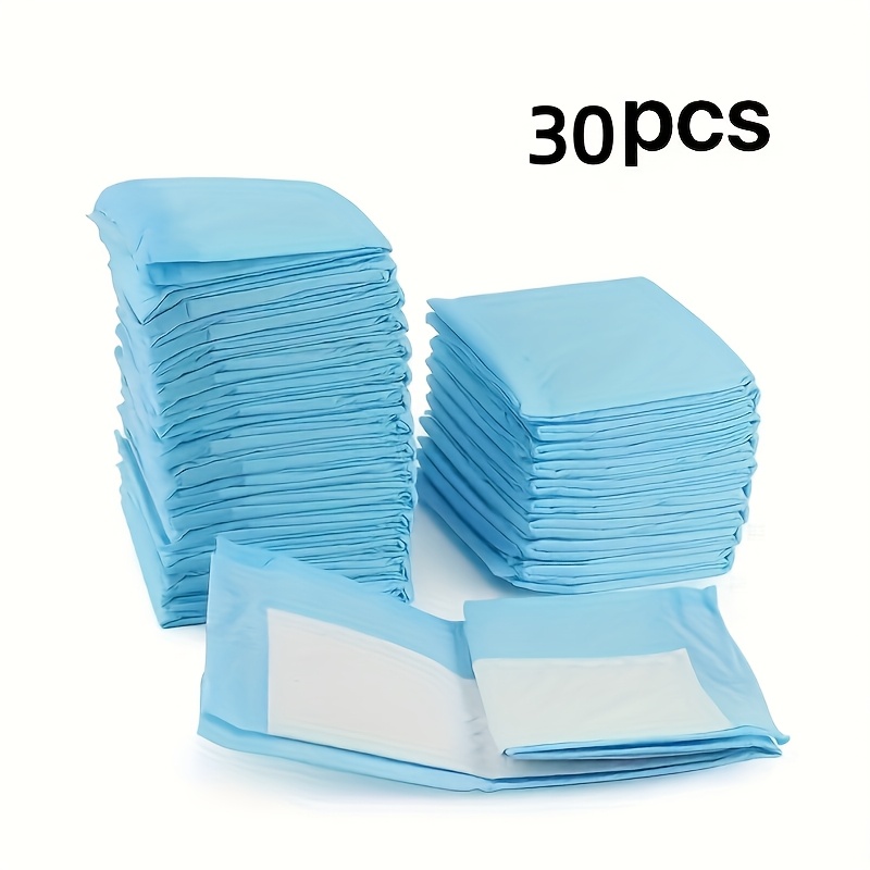 TEMU 30/50 Count Absorbent Dog Pee Pads, Training Pads, Disposable Puppy Pee Pads, Indoor Dog Pee Pads, Travel Dog Pee Pads, Incontinence Dog Pee