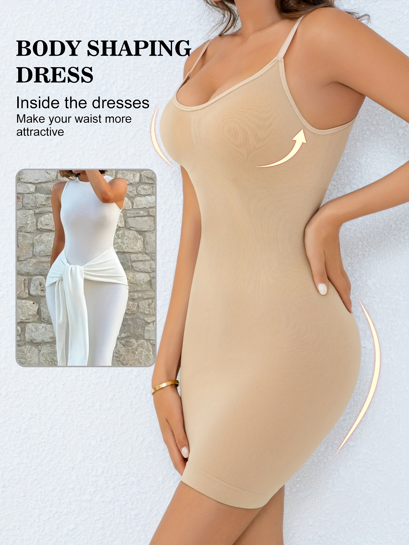 waist trainer under bodycon dress womens hip hugging camisole dress full Color:Petal Blush One Mile Mira mini Sheer bodice dresses Sleeve Length