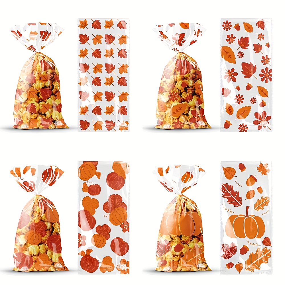 

- 4 Assorted Fall & Pumpkins - Plastic Gift 110 Twist For