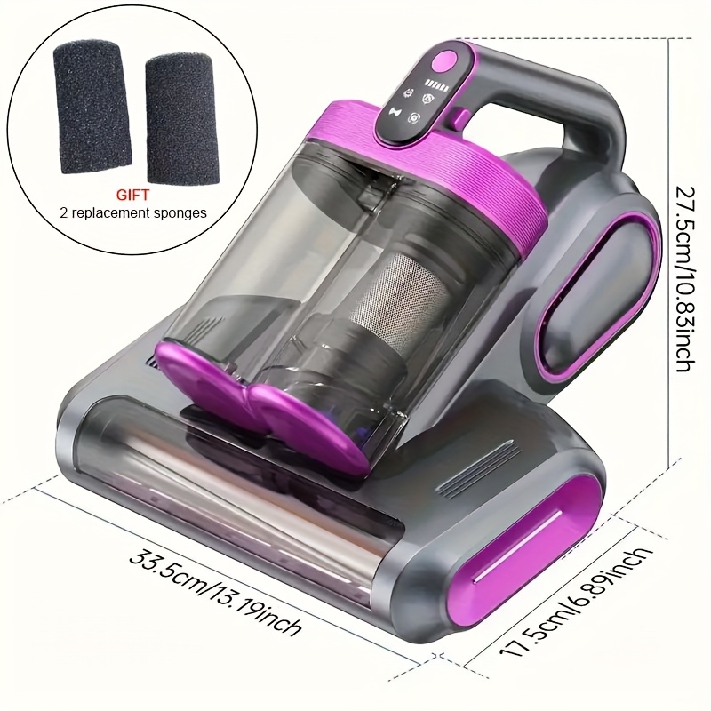 TEMU Mattress Vacuum Cleaner, Mattress Cleaning Machine With Uv And Hot Air Heating Function, Powerful Handheld Dual-canister Vacuum, For Sofas,