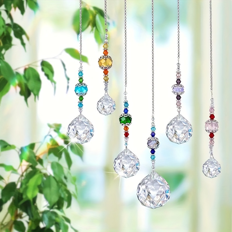 

Unici Crystal Suncatcher Prisms, Pack Of 6, Hanging Glass Bead Balls, Rainbow Maker For Windows, Home Garden Decor, Gifts For Girls, Car Charm, Thanksgiving Present