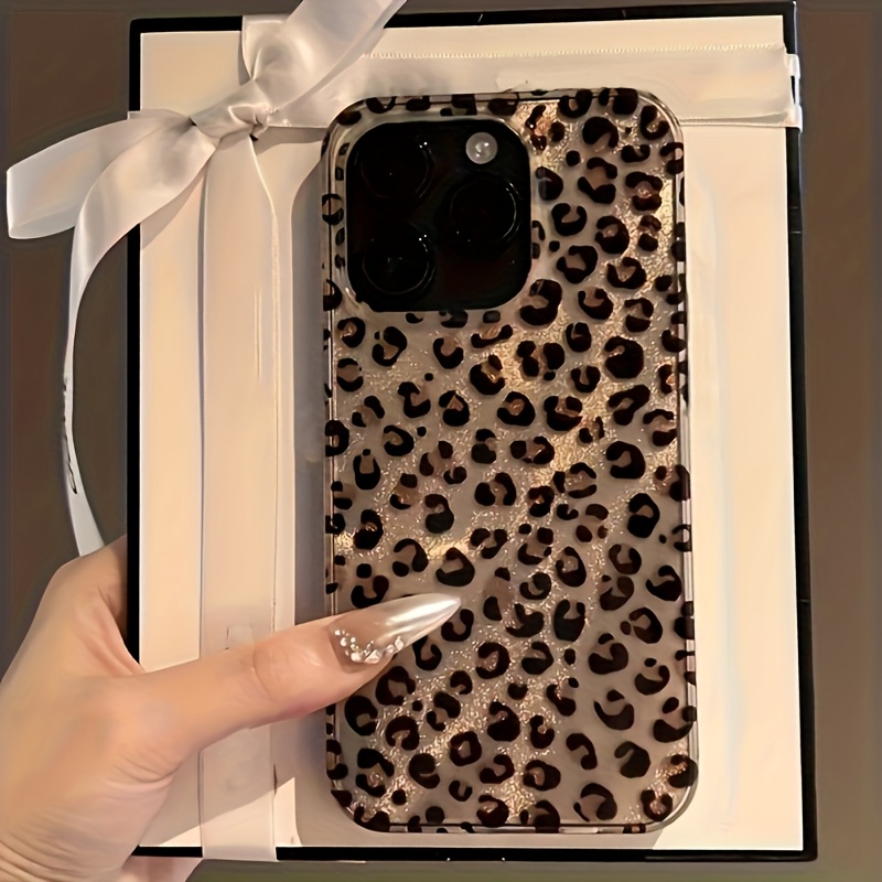 TEMU Coque de téléphone - Coque de téléphone à imprimé léopard tendance pour Apple iPhone 11/12/13/14/16/15/14/13/12 Pro Max Xs/Xr/X/7/8/Plus - pour