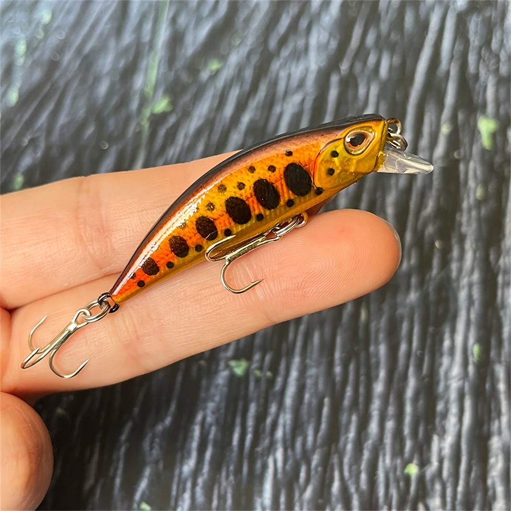 1pc Of Minnow Fishing Lure Weighing 4.8 Grams And Measuring 5 Centimeters, Designed As A Slow Sinking Artificial Plastic Hard Bait Crankbait Suitable For And Pike Fishing Tackle