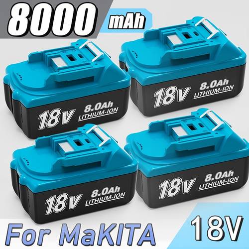 4 2 1pc battery replacement for makita 18v battery with led indicator bl1860 bl1820 1830b 1840b 1850b perfection compatible with original makita 18v and cordless power tools