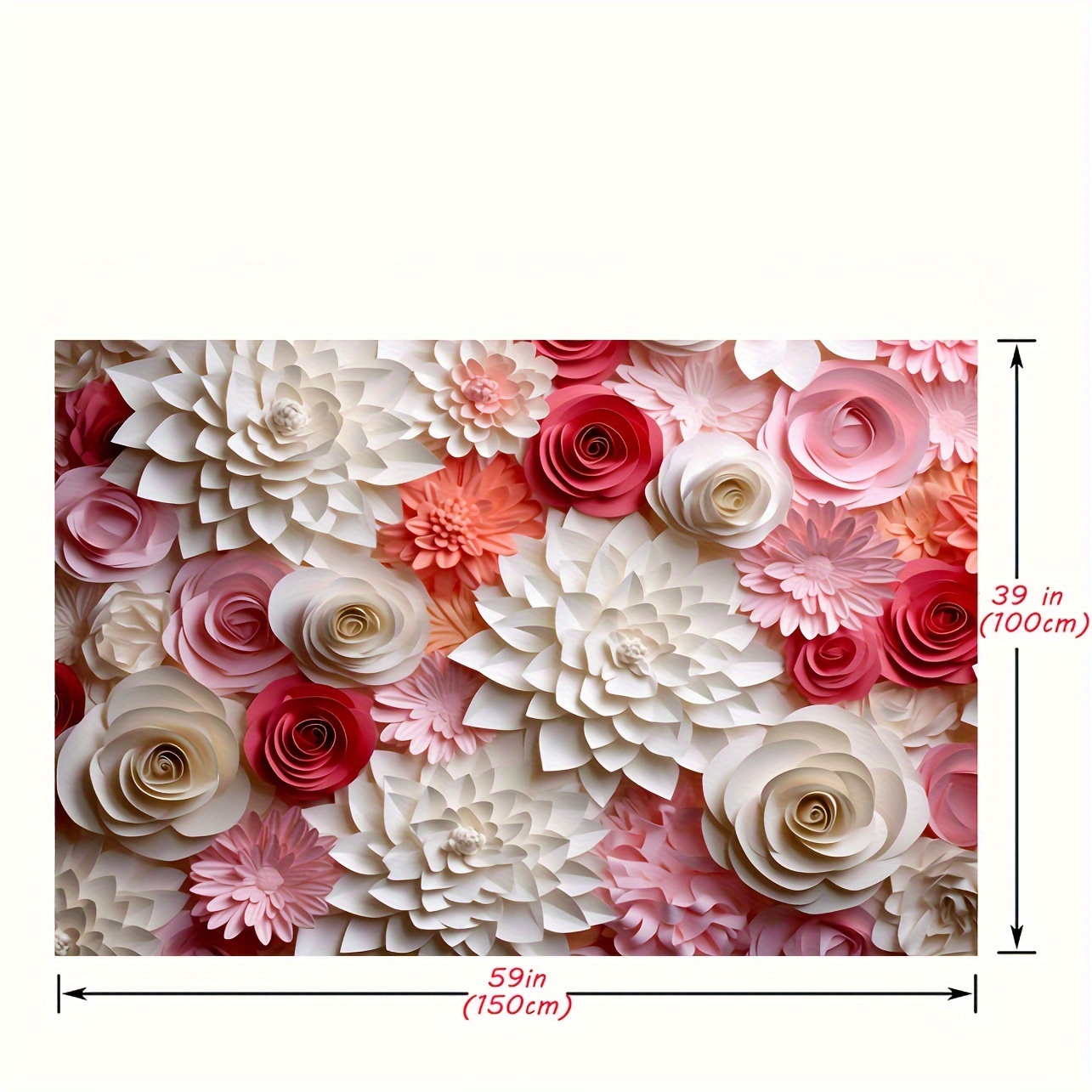 elegante \u0026 witte papieren bloemenachtergrond - veelzijdige  fotografieachtergrond voor bruiloften, moederdag, jongeren showers \u0026 meer -  polyester, , papieren bloemen, fotografieachtergrond, moederdag, bruiloft,  decoraties - huis en keuken - Temu, image size:1285x1285