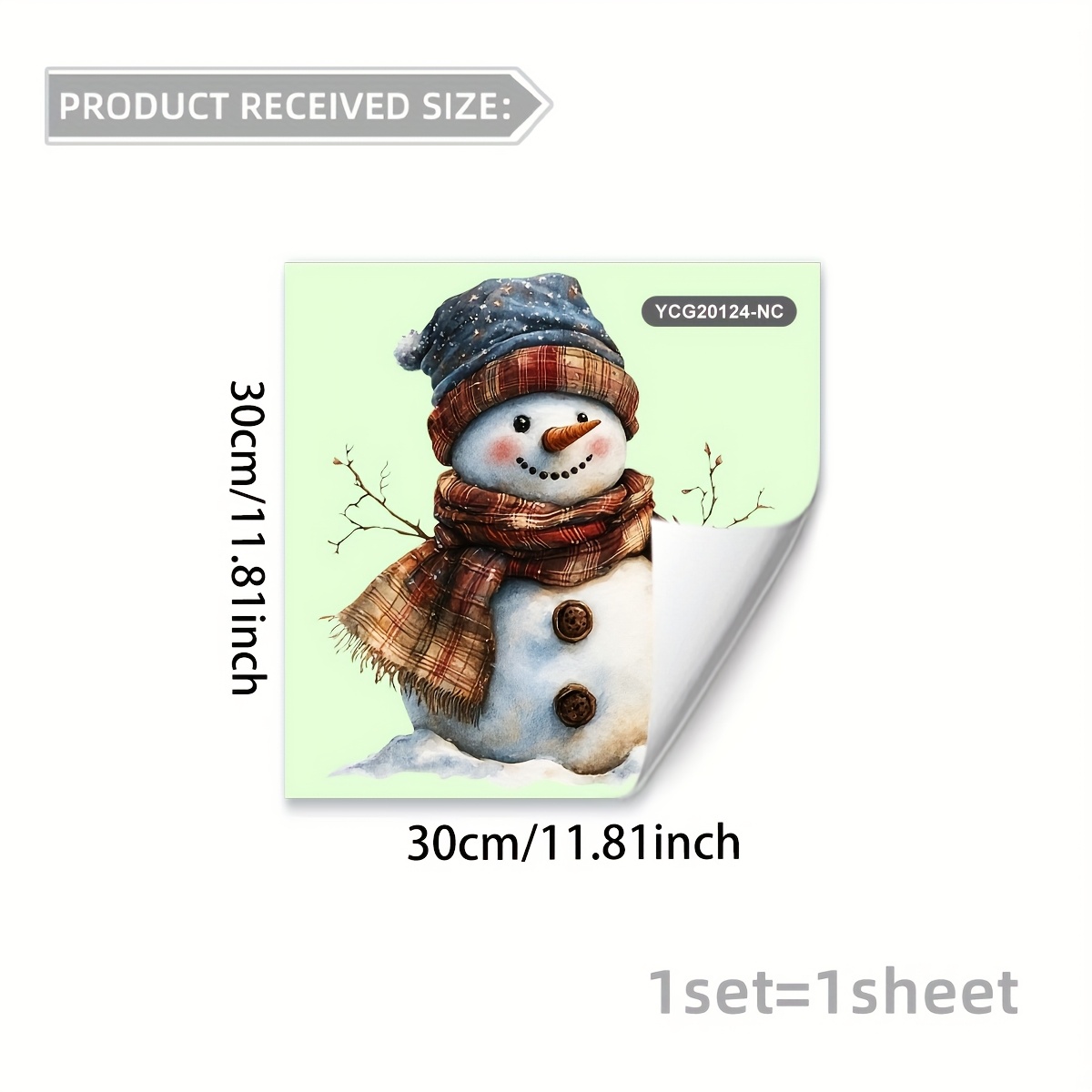 TEMU A New Christmas Snowman Wall Sticker For Bedroom, Living Room, Bathroom Door - A Wall Sticker To And Decorate Home Walls