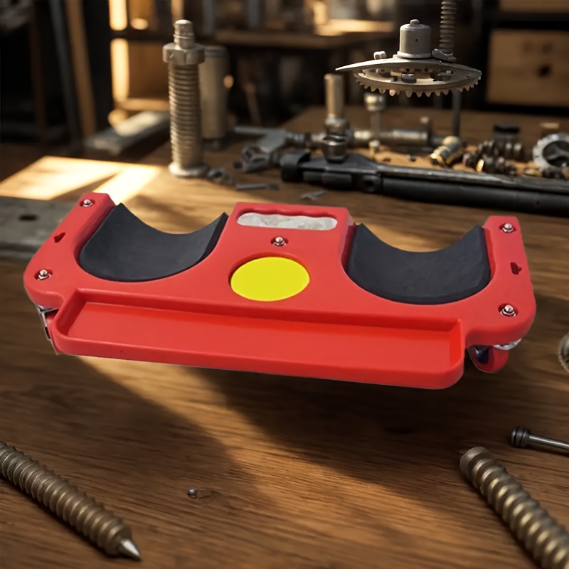 1pc rolling knee pad platform with wheels abs material multi function with built in tool tray comfortable cushioned kneeling pad for machine workers carpenters flooring and car repairs details 6
