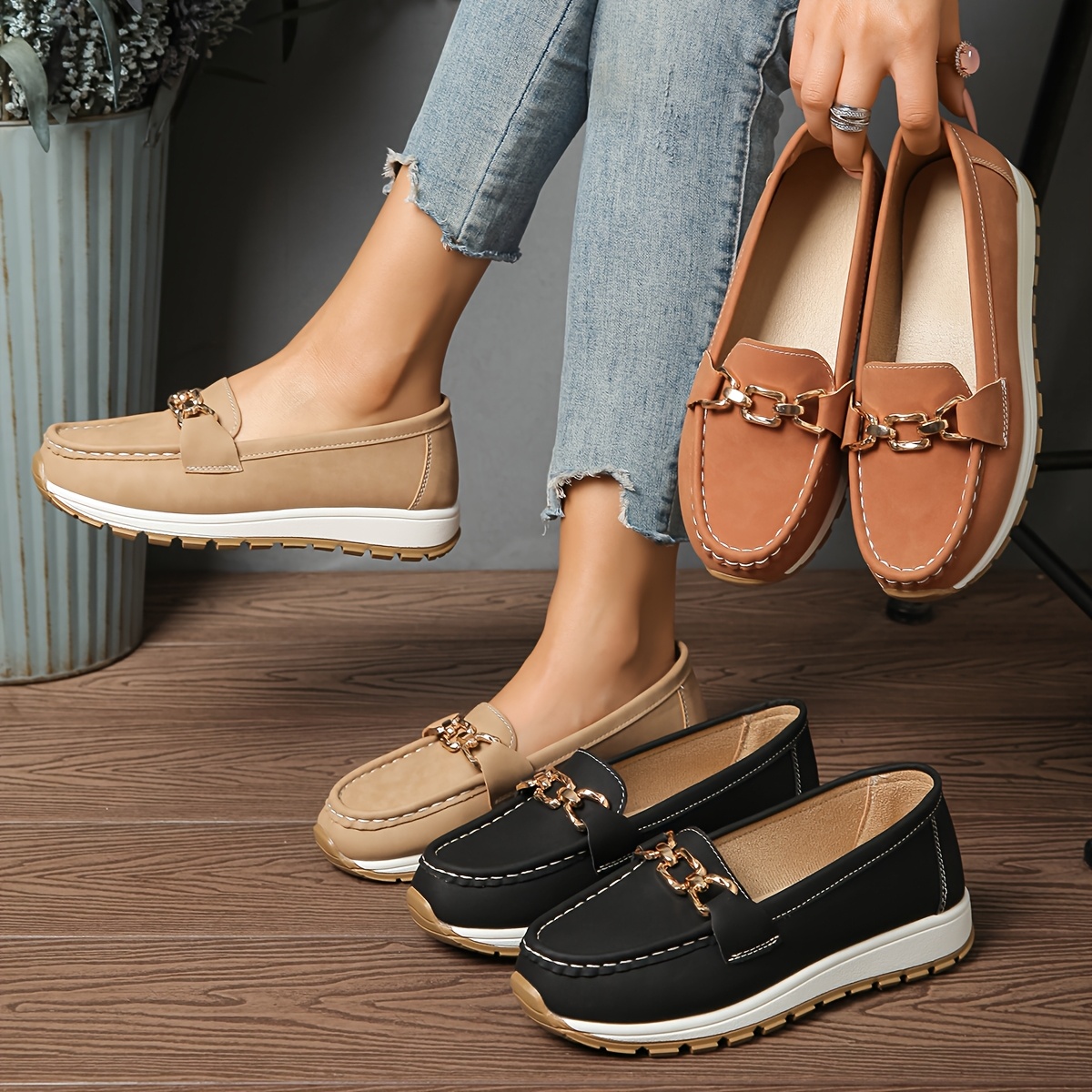 womens business casual shoes sold on Temu United States
