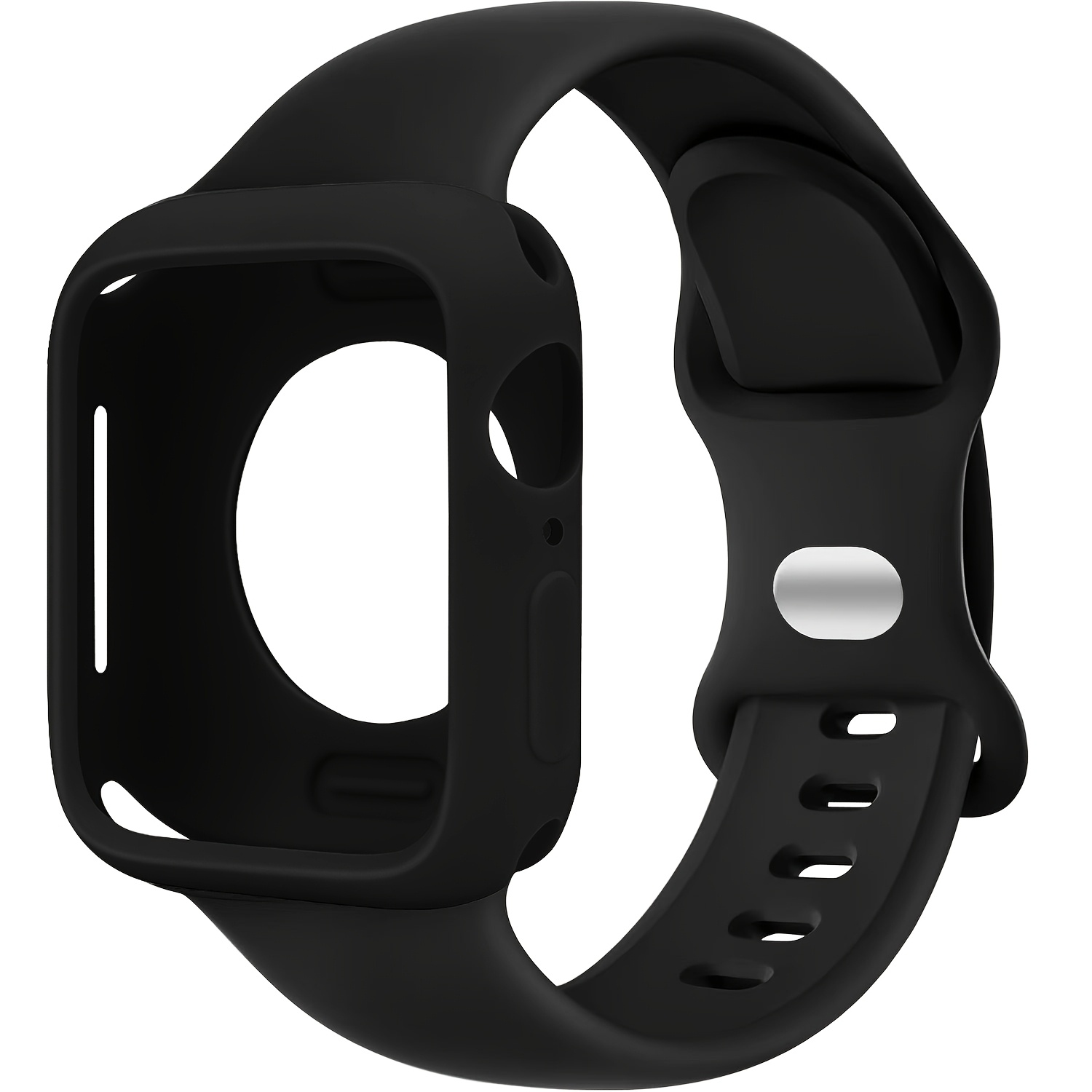 TEMU 2 piezas/set Correa de reloj deportiva y cómoda para hombres mujeres, ajustable e impermeable con protector anticaídas hueco. compatible Apple