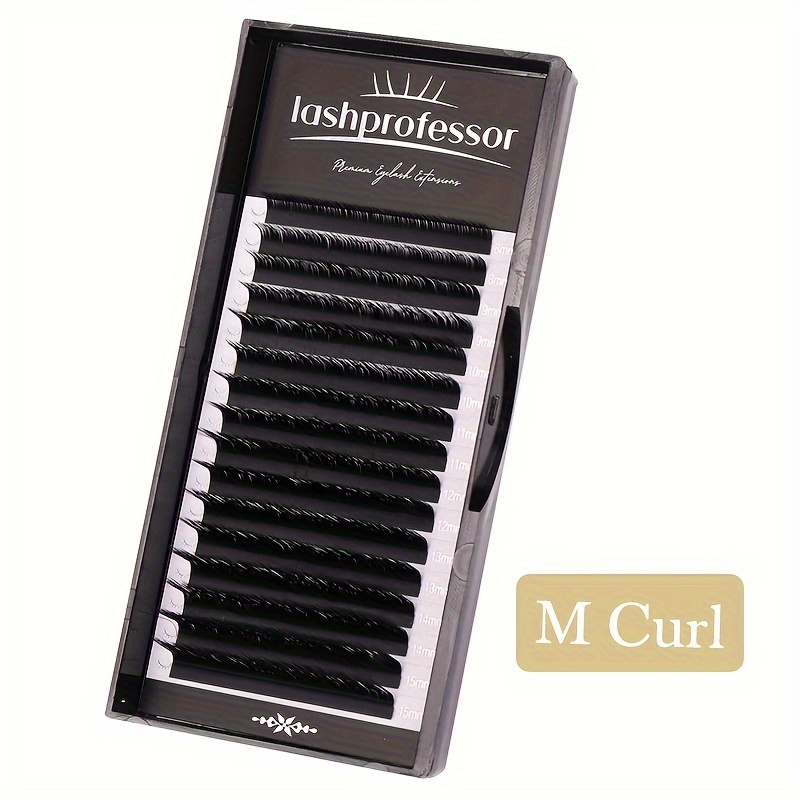 Luxe Mink Eyelashes - Easy Fan, Volume & Fluffy L/m/b Extensions, 16 - Perfect For Daily Wear & Special Occasions