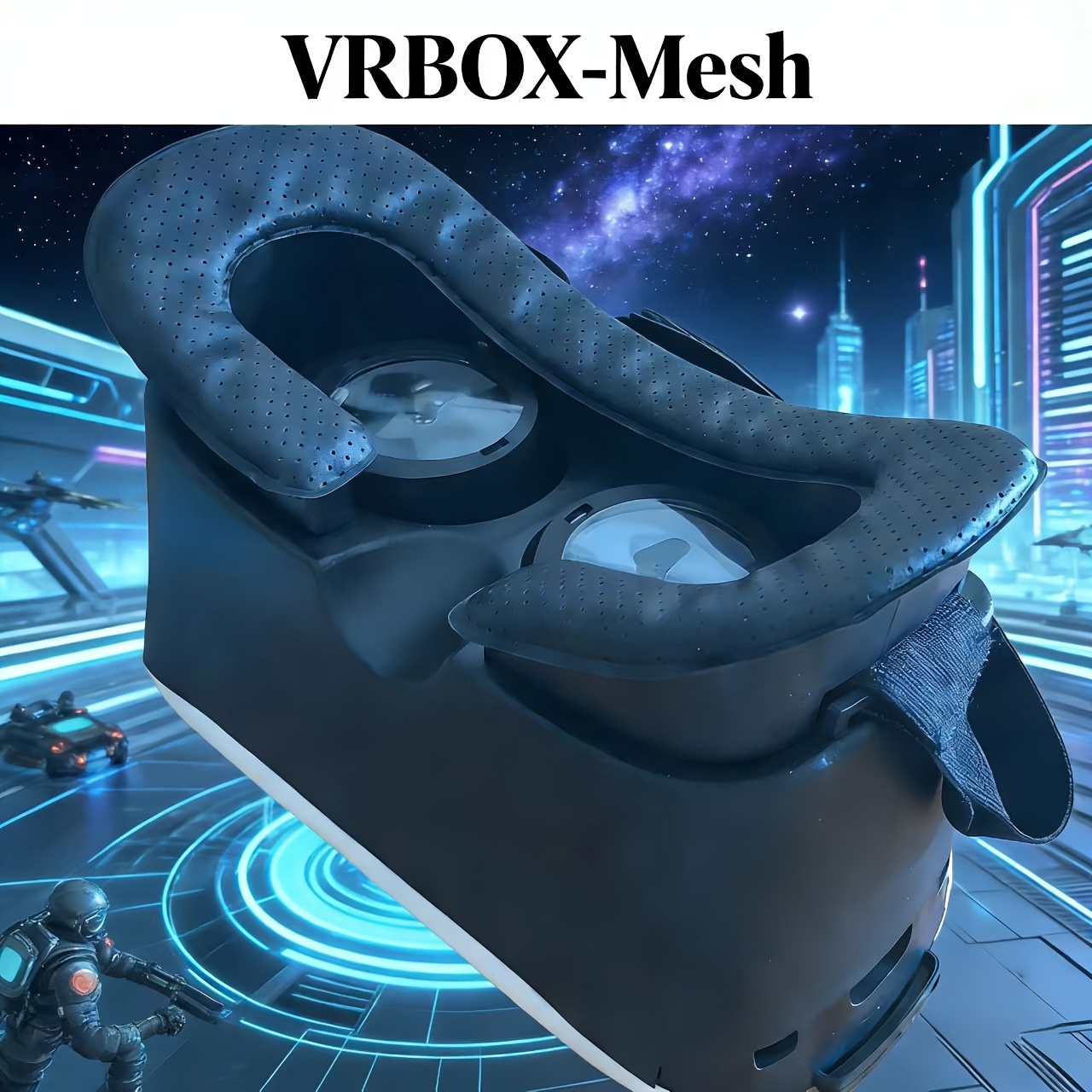 TEMU 3d Vr Headset Virtual Reality Glasses Vr Helmet For Iphone Android Smartphones | Displayport Connector, Sensor Technology, Compatible With