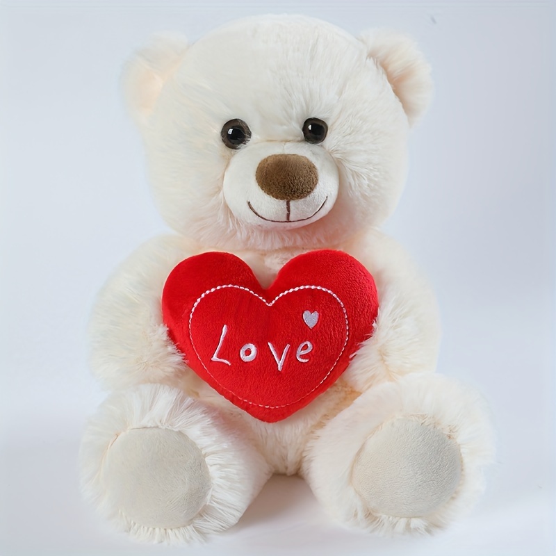 Urso de Pelúcia com Coração de Amor e Cachorro de 26cm/10.23in para Crianças 3