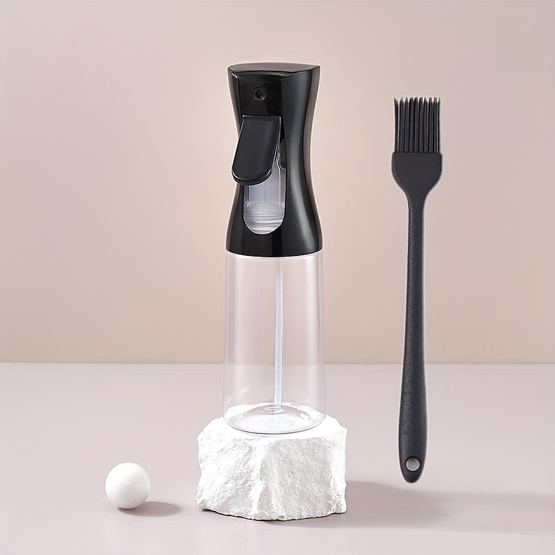 2pcs 200ml Spray Bottles And Silicone Brush Set, Multifunctional Spray Brush 2-in-, Bbq Spray Pot Baking Frying Brush Outdoor Kitchen Small Tool, Durable Plastic Material
