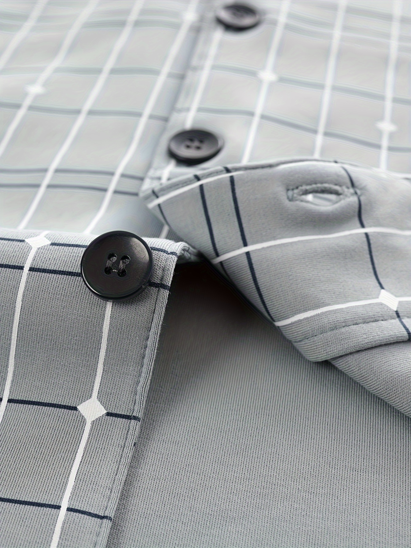 Men's 100% Cotton Pajama Set with Geometric Pattern, Casual Style, Long Sleeve, Knit Fabric, Comfortable Breathable, with Pockets, Spring/Summer/Autumn Collection