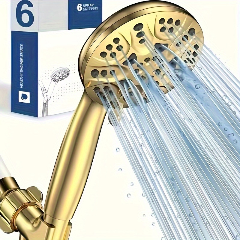 

6-mode High Pressure Handheld Shower Head Set - Hopopro High Flow Bathroom Shower Head With Handheld Replacement